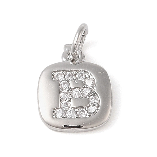 

PandaHall Rack Plating Brass Micro Pave CLear Cubic Zirconia Charms, with Jump Rings, Cadmium Free & Lead Free, Long-Lasting Plated...