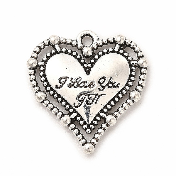 

PandaHall Tibetan Style Alloy Pendants, Heart, Antique Silver, 20x19.5x3mm, Hole: 1.6mm Alloy Heart