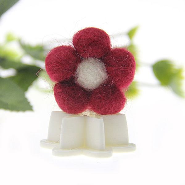 

PandaHall Wool Felt Cabochons, Flower, Brown, 35mm Wool Flower Brown