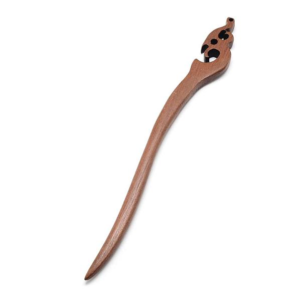 

PandaHall Swartizia Spp Wood Hair Sticks, Dyed, Coconut Brown, 177x19x7mm Wood Brown