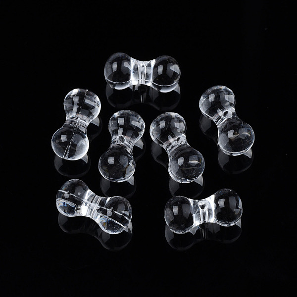 

PandaHall Transparent Acrylic Beads, Bone, Clear, 17.5x8.5mm, Hole: 1.8mm, about 660pcs/500g Acrylic Others Clear