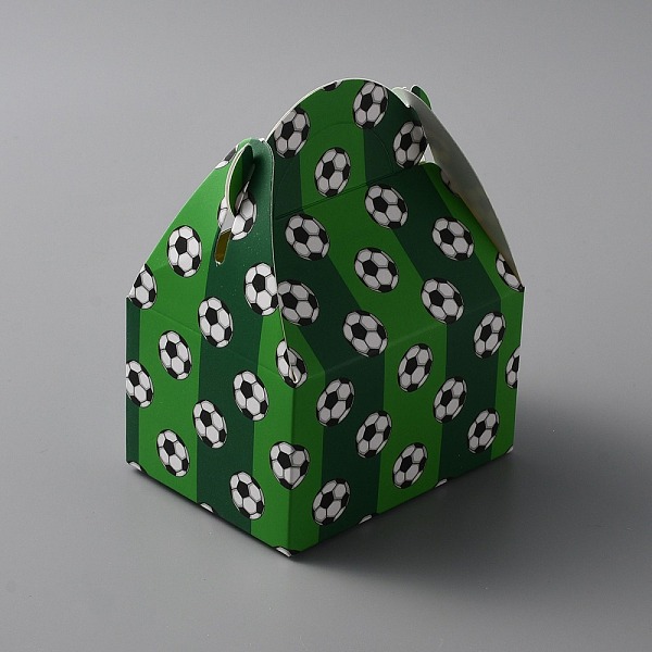 Football Pattern Kraft Paper Candy Boxes