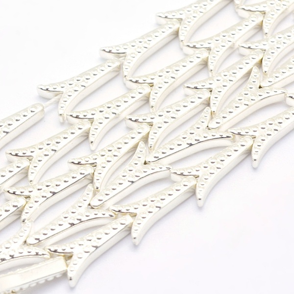 

PandaHall Electroplate Non-magnetic Synthetic Hematite Beads Strands, Grade AA, Long-Lasting Plated, Dragon Tail, Silver Plated, 15.5x8x3mm...
