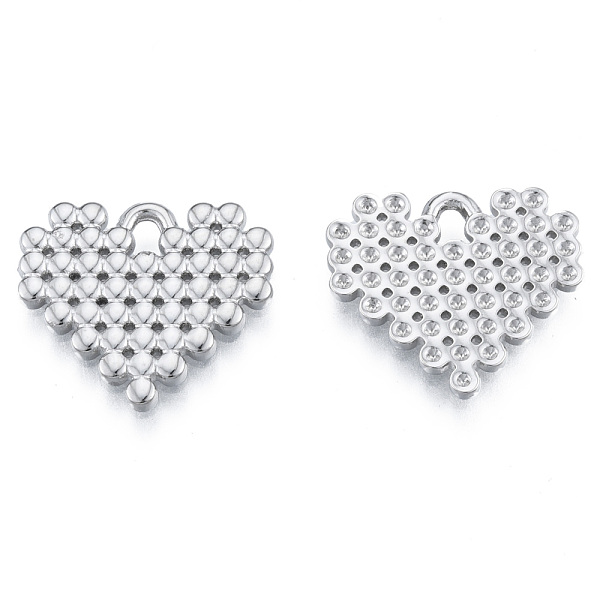 

PandaHall 304 Stainless Steel Pendants, Heart, Stainless Steel Color, 18x20x1.5mm, Hole: 2mm 304 Stainless Steel Heart