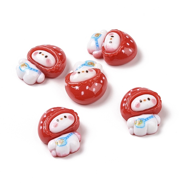 

PandaHall Opaque Resin Cabochons, Rabbit with Hat, FireBrick, 22.5x18x9mm Resin Rabbit Red