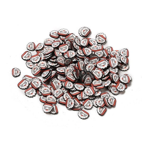 

PandaHall Christmas Theme Handmade Polymer Clay Beads, No Hole, Santa Claus, 5~6x5~6.5x0.6~0.7mm, about 50000pcs/1000g Polymer Clay Santa..., Brown