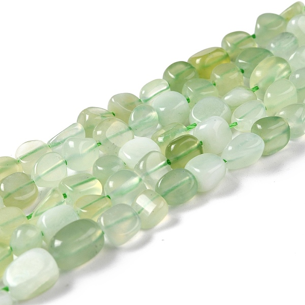

PandaHall Natural New Jade Beads Strands, Nuggets, Tumbled Stone, 5~8.5x5.5~7x3.5~4mm, Hole: 0.7mm, about 64pcs/strand, 16.34 inch(41.5cm)...