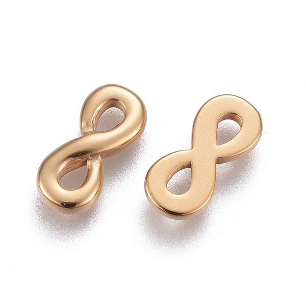 

PandaHall 304 Stainless Steel Links connectors, Infinity, Golden, 13x6x2~2.2mm, Hole: 3x1.5~2mm 304 Stainless Steel Infinity