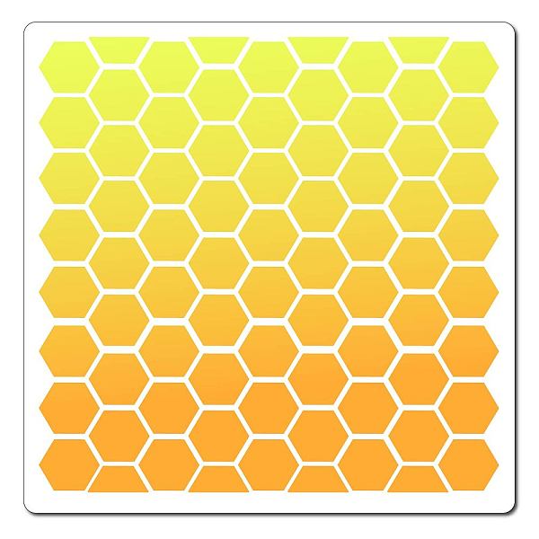 

PandaHall GORGECRAFT Honeycomb Stencil Templates 30x30cm Large Washable Reusable Plastic Square Stencil Sign for Painting on Wood Wall...