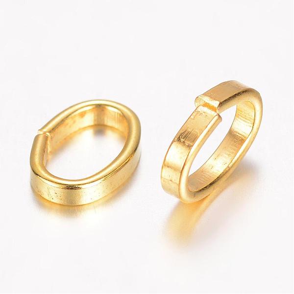 

PandaHall Iron Linking Rings, Oval, Golden, 10x7x2mm Iron Oval