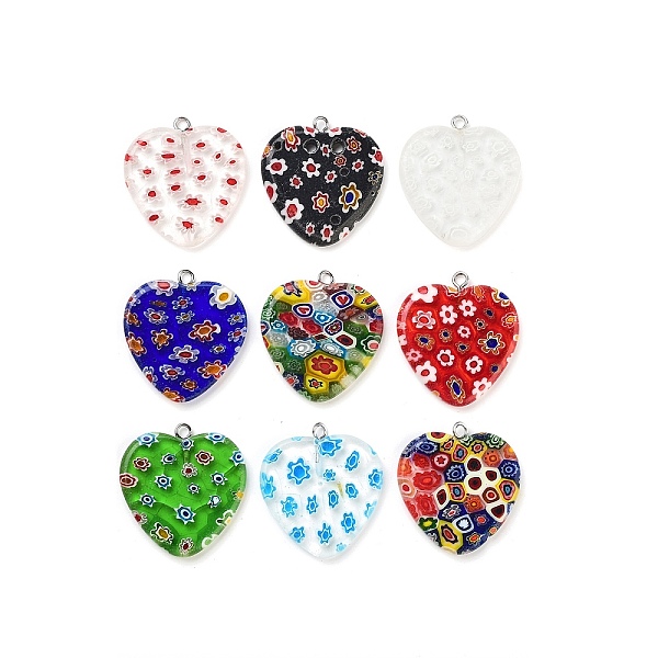 Millefiori Glass Pendants