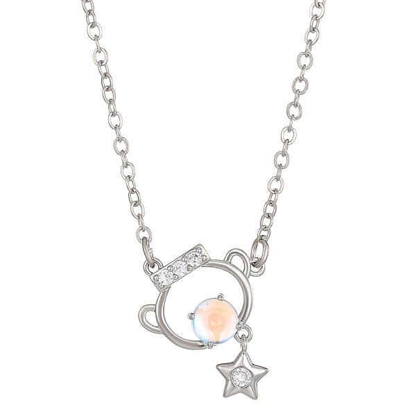

PandaHall Constellation Rhinestone Pendant Necklace, Platinum Brass Star Necklace, Aquarius, 16.14~19.69 inch(41~50cm) Rhinestone Aquarius
