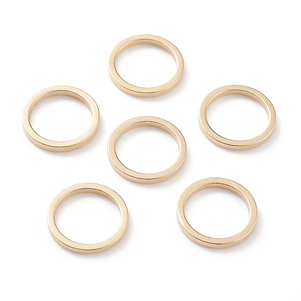 

PandaHall Brass Linking Rings, Long-Lasting Plated, Round Ring, Real 24K Gold Plated, 10x1mm, Inner Diameter: 8mm Brass Ring
