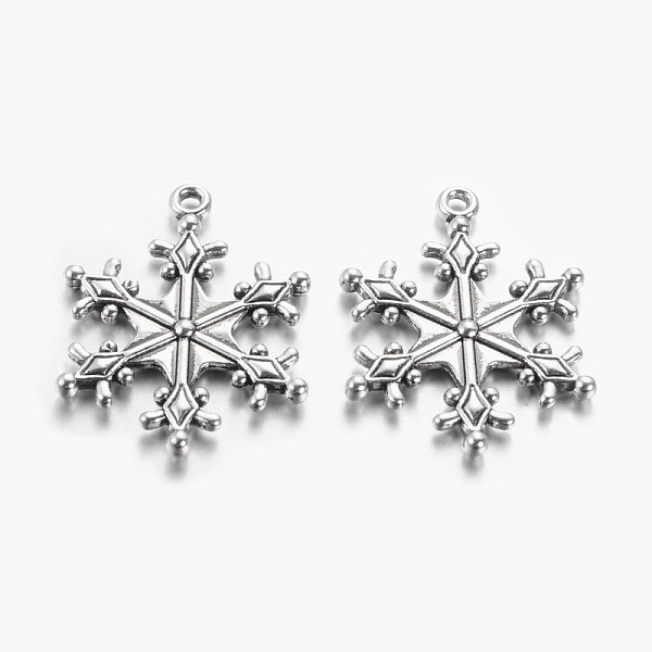 

PandaHall Zinc Tibetan Style Alloy Pendants, Snowflake Pendants, Charms for Christmas Day Gift Making, Lead Free & Cadmium Free & Nickel...