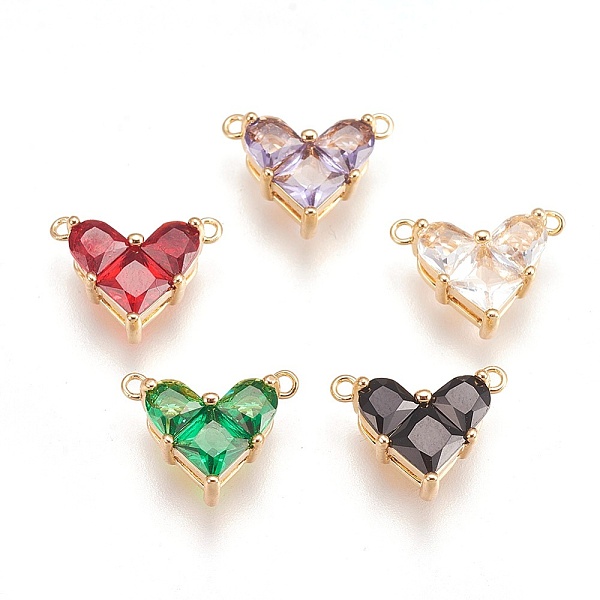 

PandaHall Glass Charms, with Brass Finding, Nickel Free, Heart, Real 18K Gold Plated, Mixed Color, 9x12x4.5mm, Hole: 1mm Brass+Glass Heart..., Multicolor
