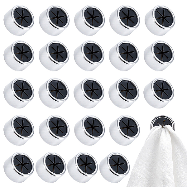 24Pcs Self-adhesive ABS Towel Storage Hook