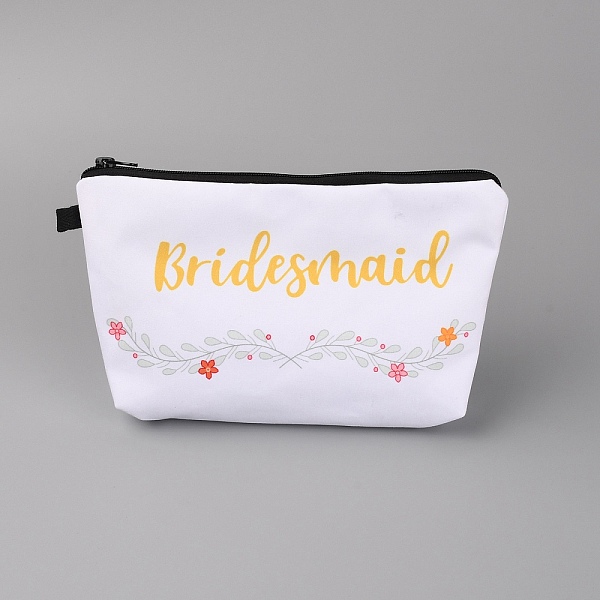 

PandaHall Custom Polyester Bag, Multipurpose Travel Toiletry Pouch with Iron Zipper, Word & Flower, Word, 14.5x21.5x0.4cm, Hole: 14mm...