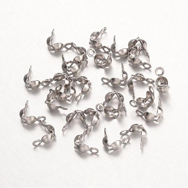 

PandaHall 316 Surgical Stainless Steel Bead Tips, Calotte Ends, Clamshell Knot Cover, Stainless Steel Color, 8.5x4mm, Hole: 1.5mm 316...