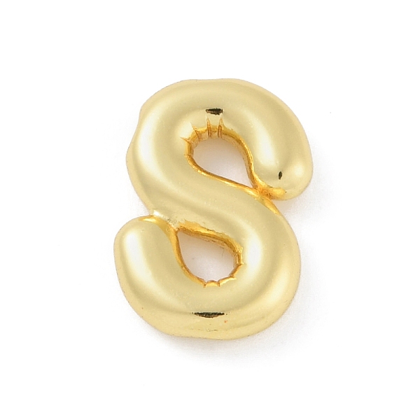 

PandaHall Rack Plating Brass Pendants, Long-Lasting Plated, Lead Free & Cadmium Free, Real 18K Gold Plated, Letter S, 18.5x12.5x4mm, Hole...
