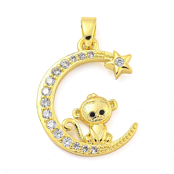 

PandaHall Brass Micro Pave Clear Cubic Zirconia Pendant, The 12 Chinese Zodiac, Monkey, 21x16.5x2.5mm, Hole: 5x2.8mm Brass+Cubic Zirconia...