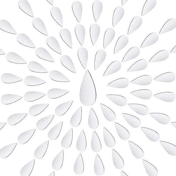 

PandaHall Olycraft Glass Mosaic Mirror Tiles, for Home Decoration or DIY Crafts, Teardrop, Silver, 25.5x12x1.2mm Glass Teardrop Silver