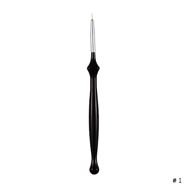 

PandaHall Nail Art Brush Pen, Dotting Painting Drawing Pen, Nail Gel Polish Brushes Tools, with Plastic Handle, Mixed Color, 16~16.5x1.3x1cm..., Multicolor