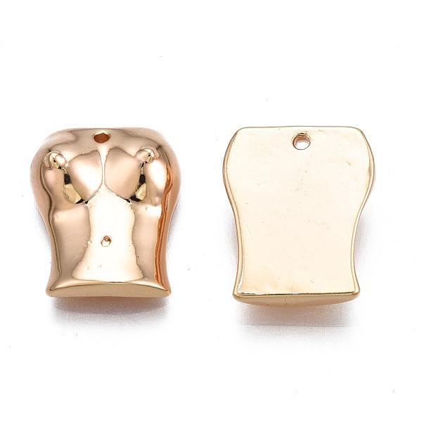 

PandaHall Brass Charms, Nickel Free, Goddess, Golden, 14.5x12x4mm, Hole: 1mm Brass Human