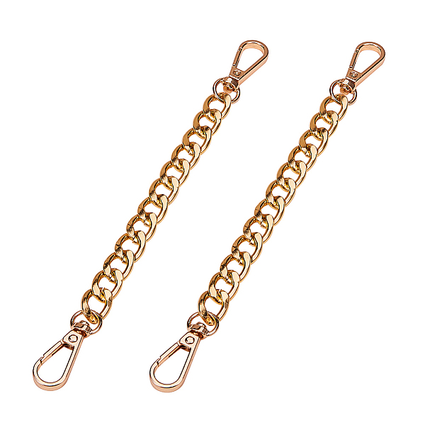 

PandaHall Bag Extender Chains, with Aluminum Curb Link Chains and Alloy Swivel Clasps, Mixed Color, 20~21.8cm Aluminum