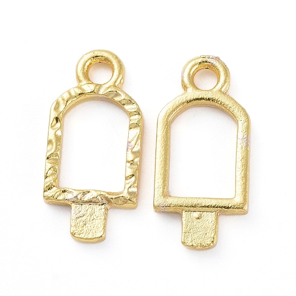 

PandaHall Zinc Alloy Open Back Bezel Pendants, For DIY UV Resin, Epoxy Resin, Pressed Flower Jewelry, Ice-Lolly, Golden, 15x7x1.5mm, Hole...