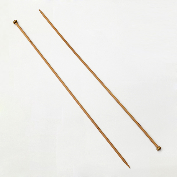 

PandaHall Bamboo Single Pointed Knitting Needles, Peru, 400x3.25mm, 2pcs/bag Bamboo Brown