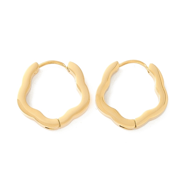 

PandaHall Ion Plating(IP) 304 Stainless Steel Polygon Hoop Earrings for Women, Golden, 18.5x18x3mm, Pin: 1mm 304 Stainless Steel Polygon