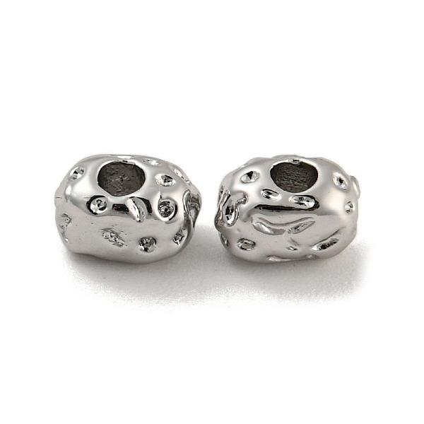 

PandaHall Brass Beads, Potato, Platinum, 3.5x6x3mm, Hole: 1.8mm Brass Potato