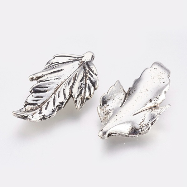 

PandaHall CCB Plastic Pendants, Leaf, Antique Silver, 44x23x5.5mm, Hole: 1.5mm Plastic Leaf