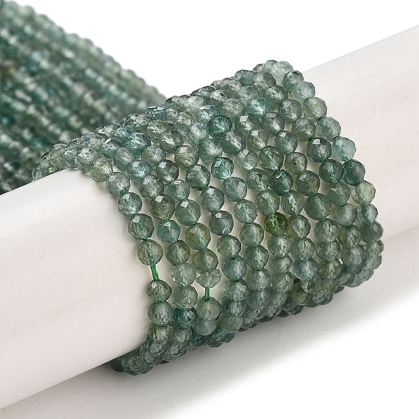 

PandaHall Natural Green Apatite Beads Strands, Faceted, Round, Grade A, 3~3.5mm, Hole: 0.6mm, about 117~130pcs/strand, 15.55~15.75 inch...