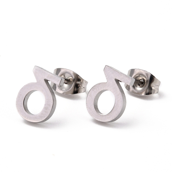 

PandaHall 304 Stainless Steel Greek Alphabet Stud Earrings, Manual Polishing, Letter.D, 7~11x2~10x1.5mm, Pin: 0.8mm 304 Stainless Steel...