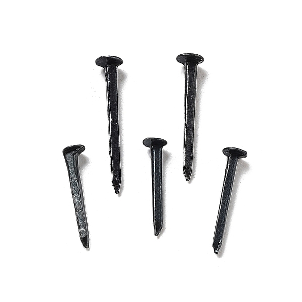 

PandaHall Iron Wrought Head Nail Tacks, Black, 15.5~22.5x3.5~4.5mm Iron