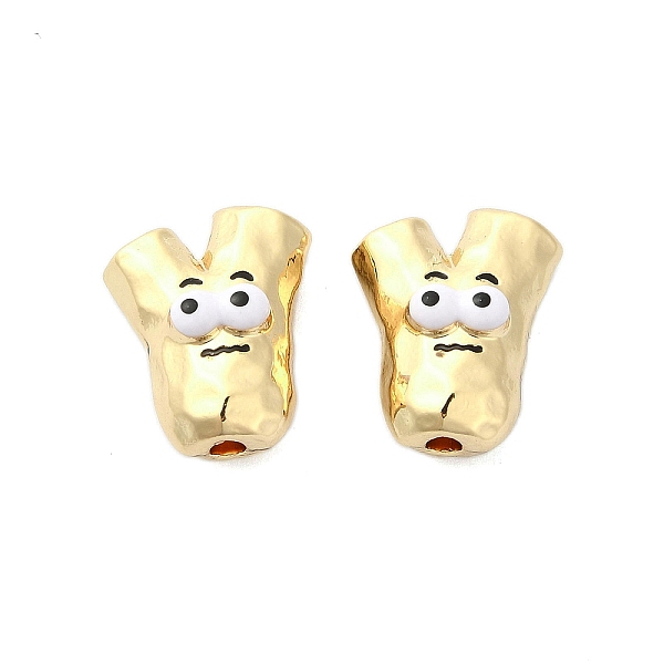 

PandaHall Rack Plating Alloy Enamel Beads, Branch, Golden, 16x13x8mm, Hole: 2mm Alloy+Enamel Branch White