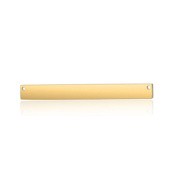 

PandaHall 201 Stainless Steel Links connectors, Rectangle, Golden, 30x5x1.5mm, Hole: 1.2mm 201 Stainless Steel Rectangle