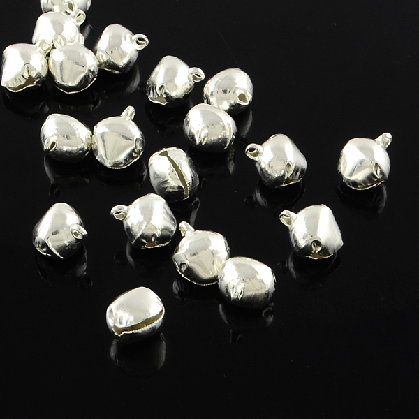 

PandaHall Iron Bell Charms, Silver Color Plated, 14x11.5x10mm, Hole: 2mm Iron Bell