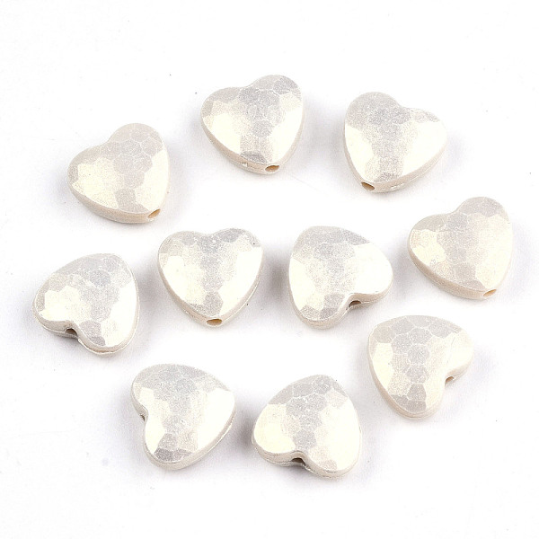 

PandaHall Spray Painted Acrylic Beads, Rubberized Style, Faceted, Heart, Pale Goldenrod, 10.5x11.5x5mm, Hole: 1.5mm, about 1350pcs/500g...