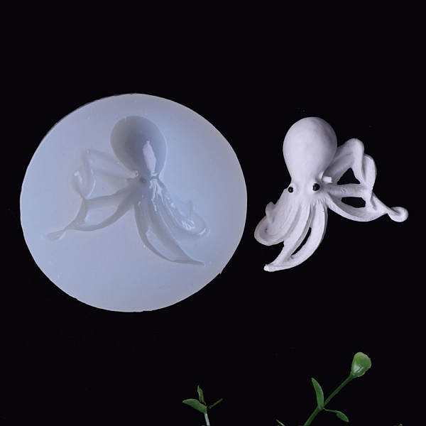 

PandaHall DIY Octopus Silicone Molds, Resin Casting Molds, For UV Resin, Epoxy Resin Jewelry Making, White, 75x17mm, Inner Size: 57x55mm...