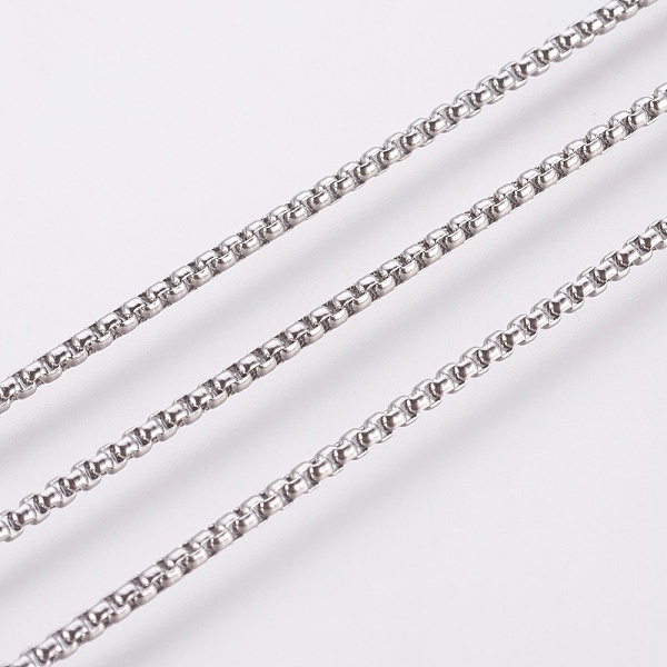 

PandaHall 304 Stainless Steel Venetian Chains, with Spool, Unwelded, Stainless Steel Color, 2x2x1mm, about 32.8 Feet(10m)/roll 304 Stainless...