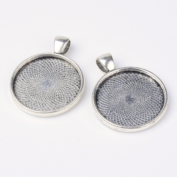 

PandaHall Tibetan Style Alloy Pendant Cabochon Settings, Plain Edge Bezel Cups, Lead Free & Nickel Free & Cadmium Free, Flat Round, Antique...