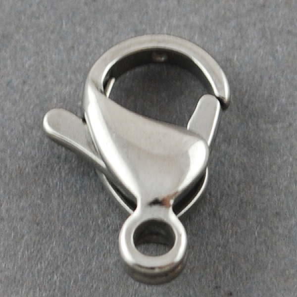 

PandaHall 304 Stainless Steel Lobster Claw Clasps, Parrot Trigger Clasps, Manual Polishing, 11x7x3.5mm, Hole: 1mm 304 Stainless Steel Others