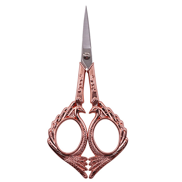 

PandaHall Stainless Steel Phoenix Scissors, Alloy Handle, Embroidery Scissors, Sewing Scissors, Rose Gold & Stainless Steel Color, 12.6cm...