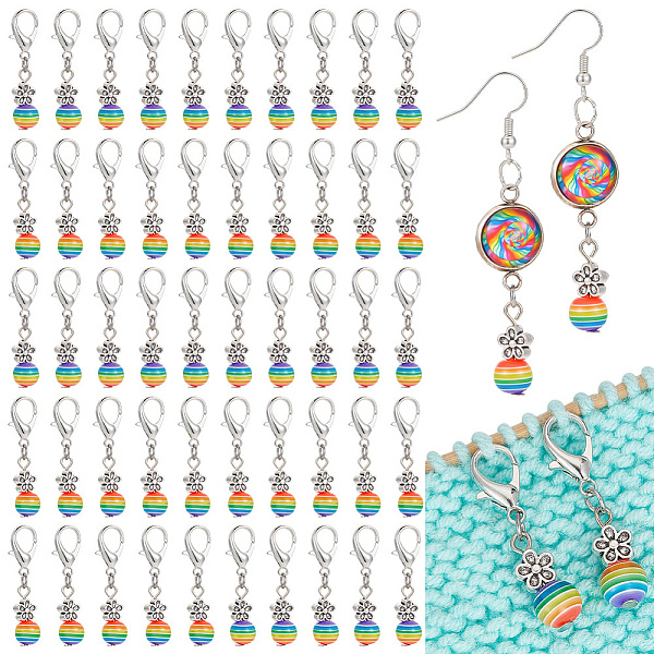 50Pcs Round Stripe … - image