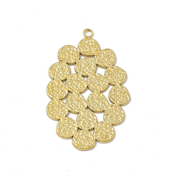 

PandaHall Ion Plating(IP) 304 Stainless Steel Pendants, Grape Charms, Real 14K Gold Plated, 38.5x23.5x0.8mm, Hole: 1.8mm 304 Stainless Steel...