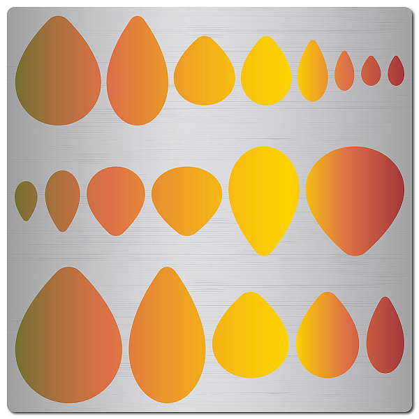 

PandaHall GORGECRAFT 6.3 Inch Jewelry Metal Stencils Stainless Steel Shape Earring Teardrops Cutouts Stencil Lapidary Cabochons Template...