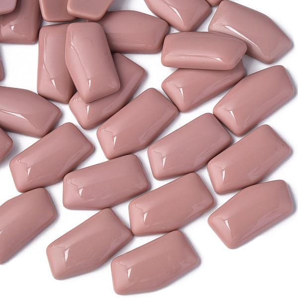 

PandaHall Opaque Acrylic Cabochons, Nuggets, Rosy Brown, 27x14.5x5mm, about 300pcs/500g Acrylic Nuggets