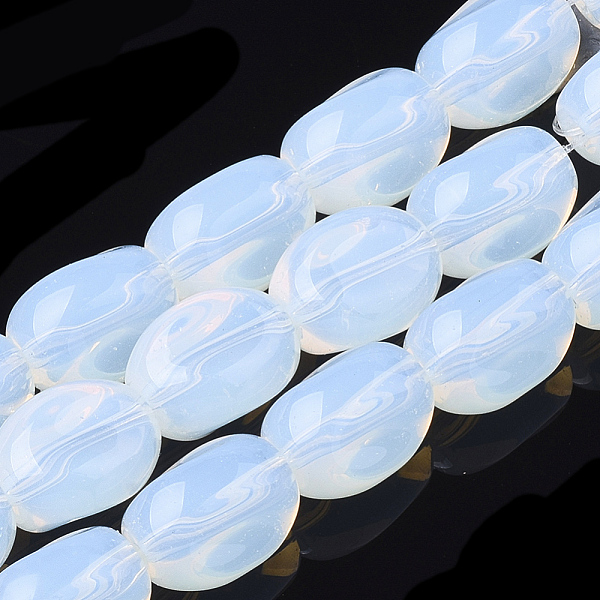 

PandaHall Opalite Beads Strands, Jujube, 12.5x10x9.5mm, Hole: 1.2mm, about 25pcs/strand, 12.5 inch Opalite Others